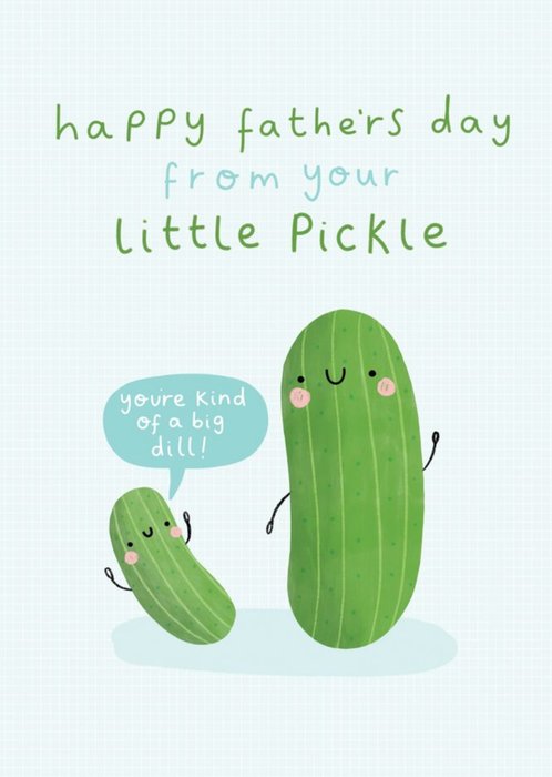 From Your Little Pickle Father's Day Card