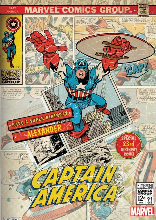 Captain America Card