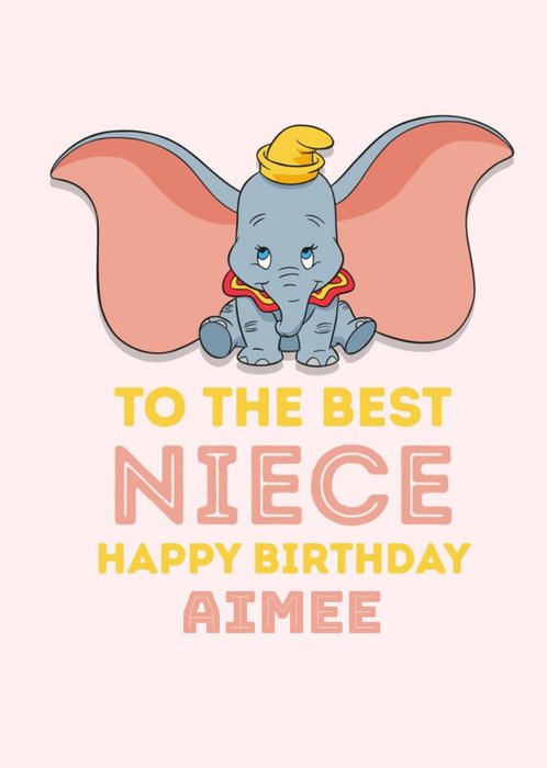 Disney Dumbo Best Niece Birthday Card