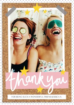 Thank you for being such a wonderful friend photo upload Postcard
