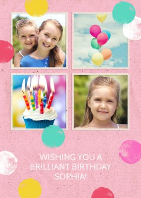 Kids Photo upload birthday card