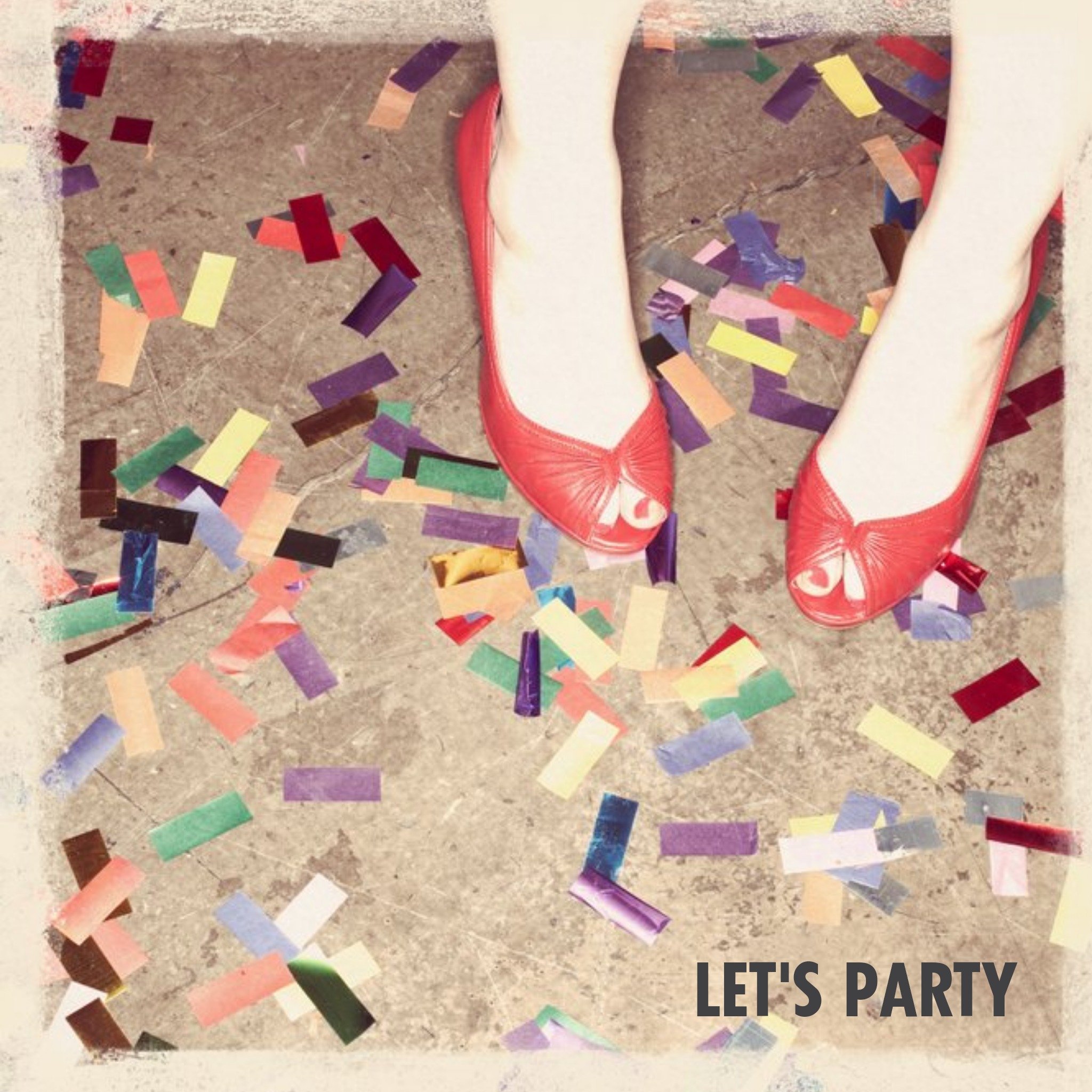 Moonpig Let's Party Confetti Happy Birthday Card, Large