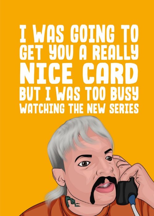 Funny Too Busy Watching The New Series Birthday Card