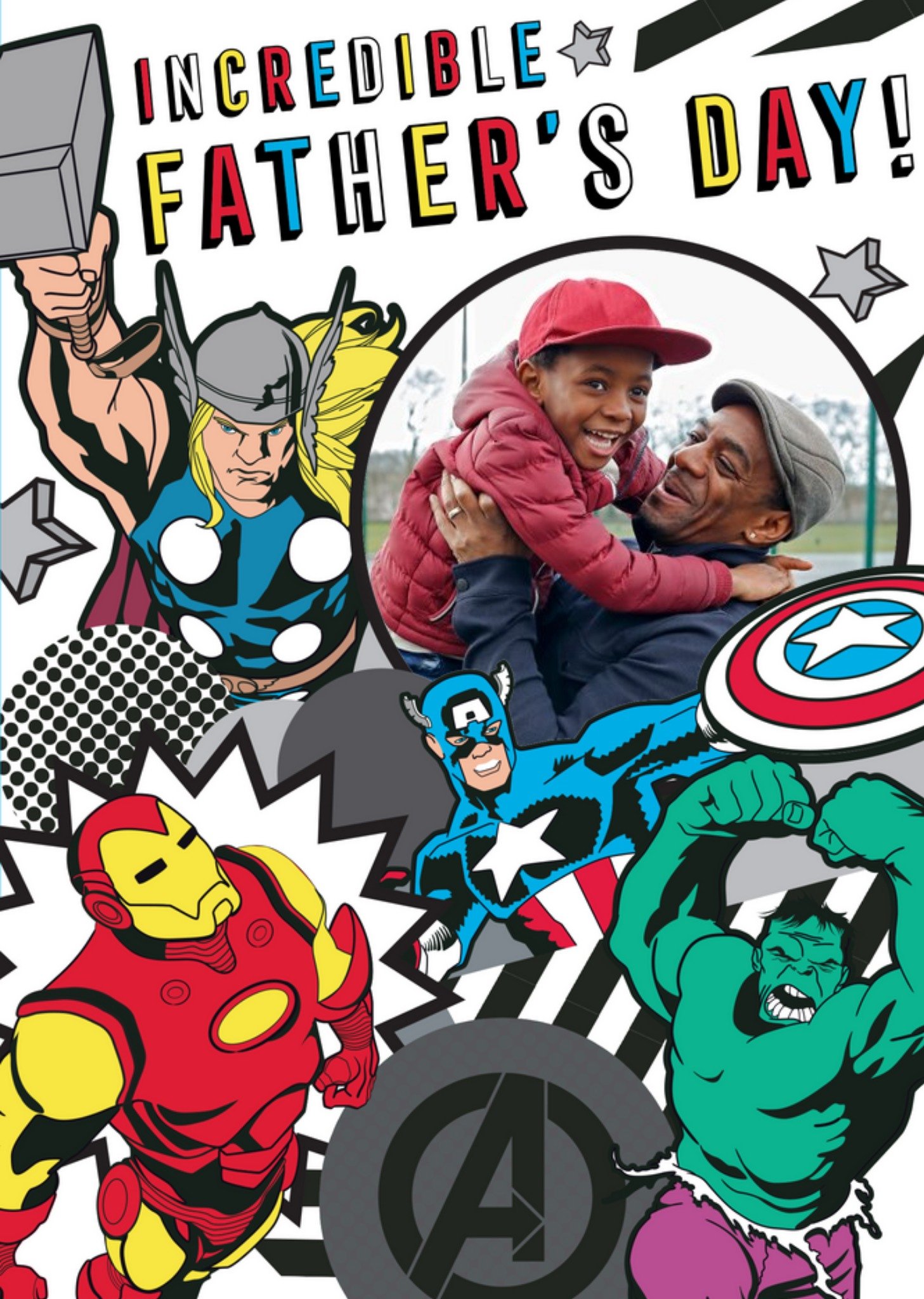 Disney Marvel The Avengers Have An Incredible Father's Day Photo Card Ecard