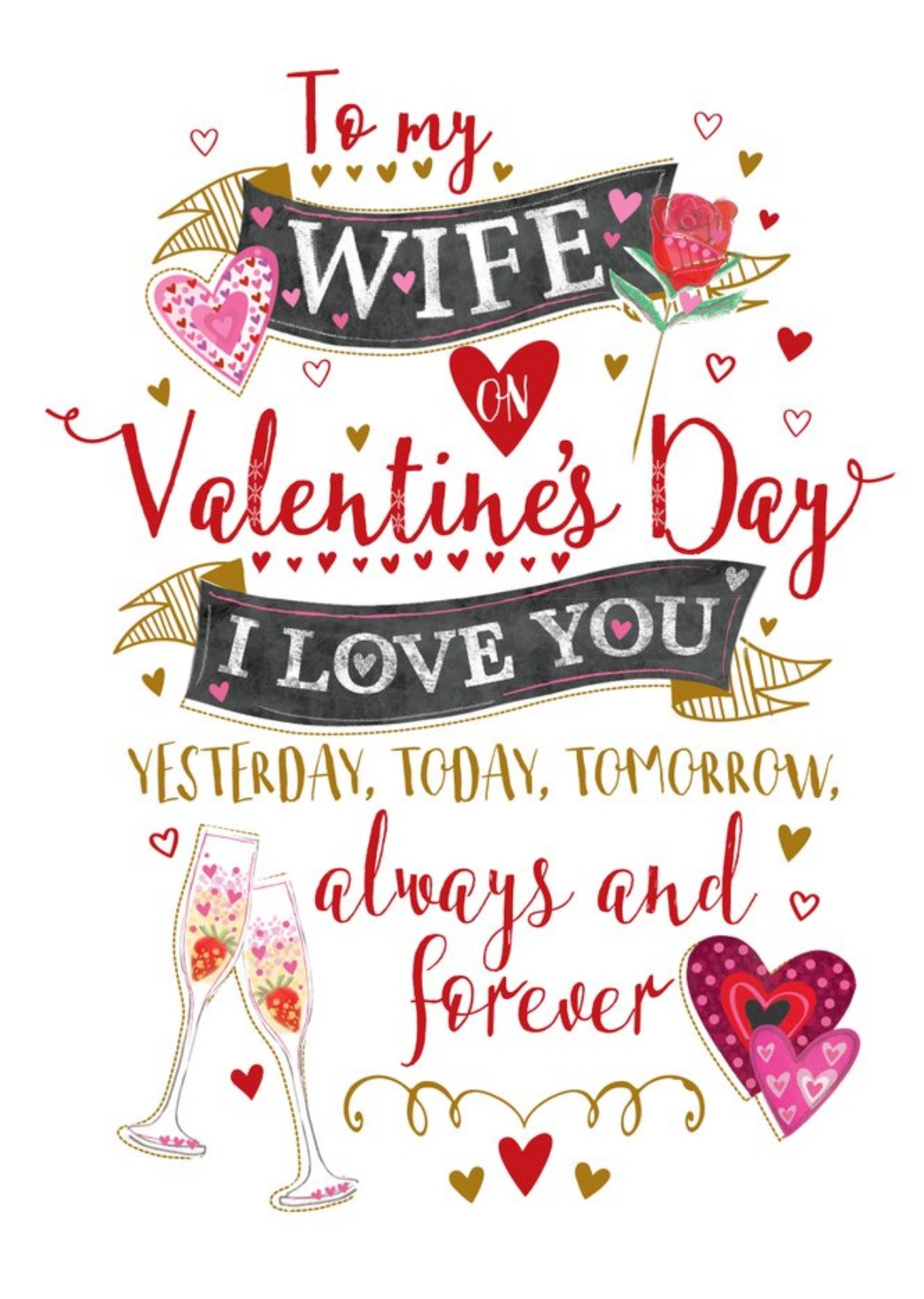 Ling Design To My Wife Always And Forever Valentines Card Ecard