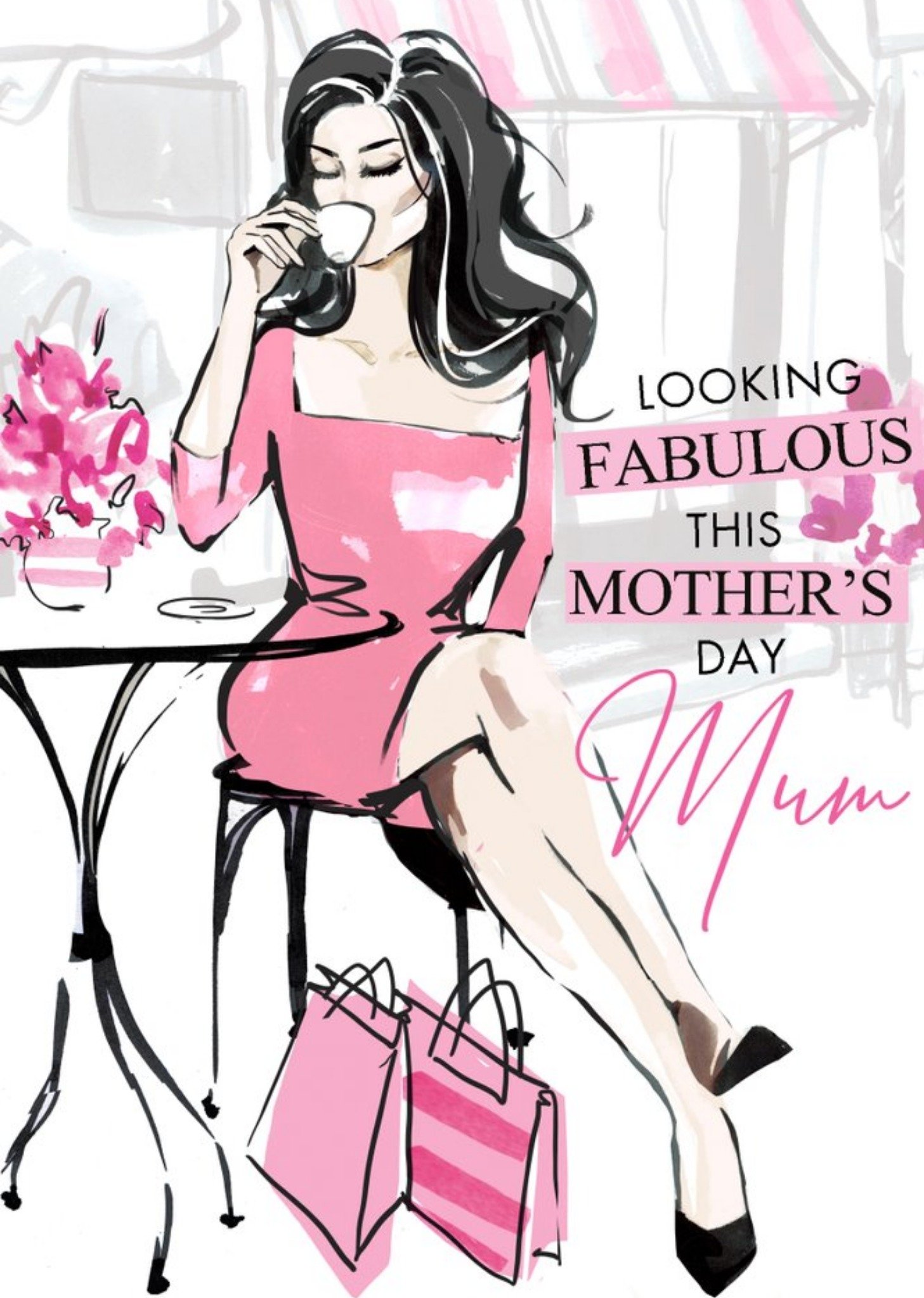 Fashion Illustration Looking Fabulous This Mothers Day Card