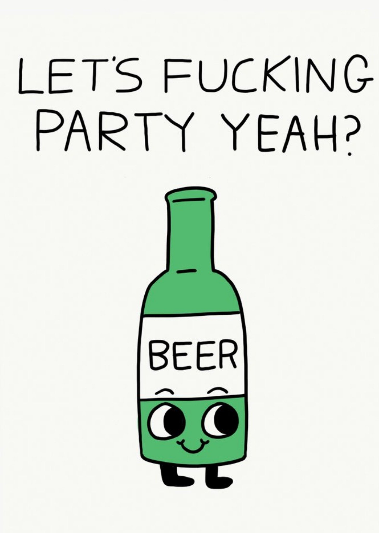 Jolly Awesome Lets Fucking Party Yeah Card Ecard