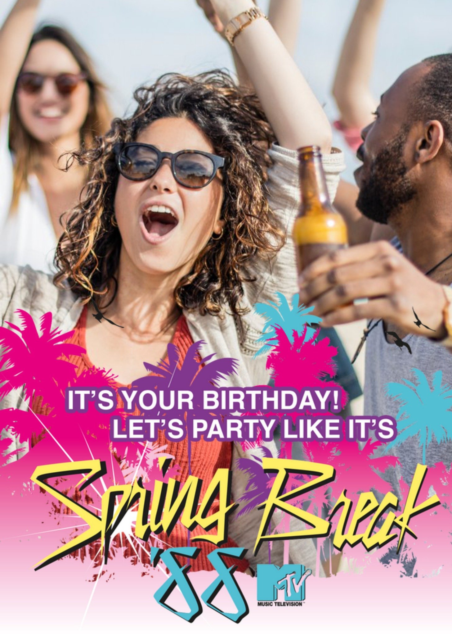 Mtv Classic Spring Break Photo Upload Birthday Card Ecard