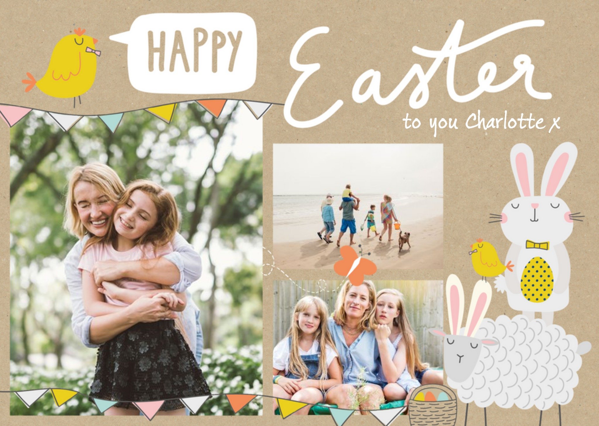 Moonpig Cute Easter Card - Happy Easter - Photo Upload Ecard
