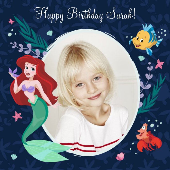 Disney Princess Ariel Photo Upload Card