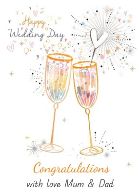 Happy Wedding Day - Congratulations Champagne