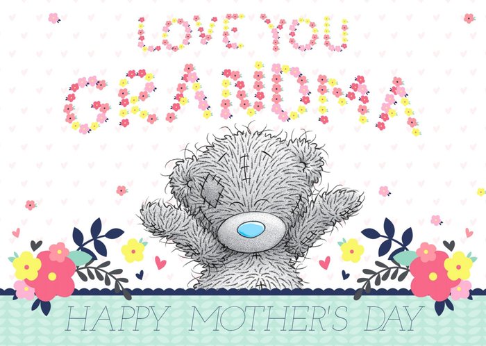Tatty Teddy Love You Grandma Personalised Happy Mother's Day Card