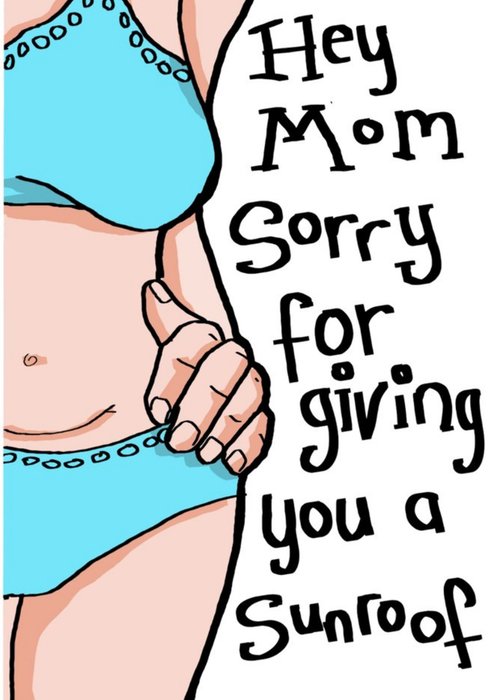 Karen Flanart Sorry For Giving You A Sun Roof Mothers Day Card