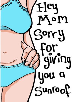 Karen Flanart Sorry For Giving You A Sun Roof Mothers Day Card