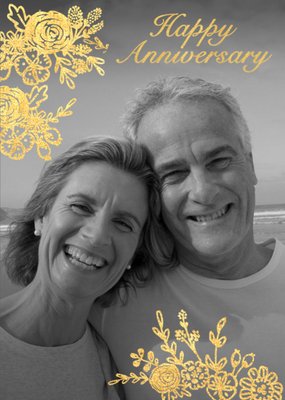 Anniversary Card - Happy Anniversary - Photo Upload
