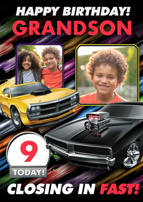 Fast and Furious Photo Upload Birthday Card | Moonpig
