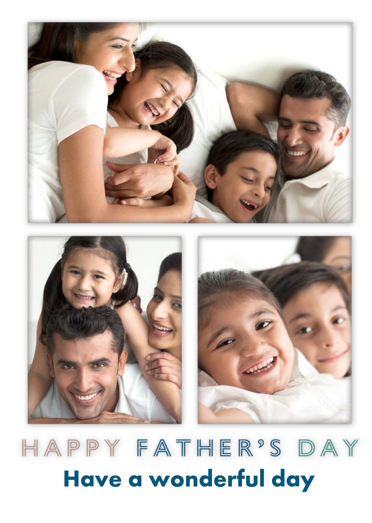 Modern Wonderful Photo Upload Father's Day Card Ecard