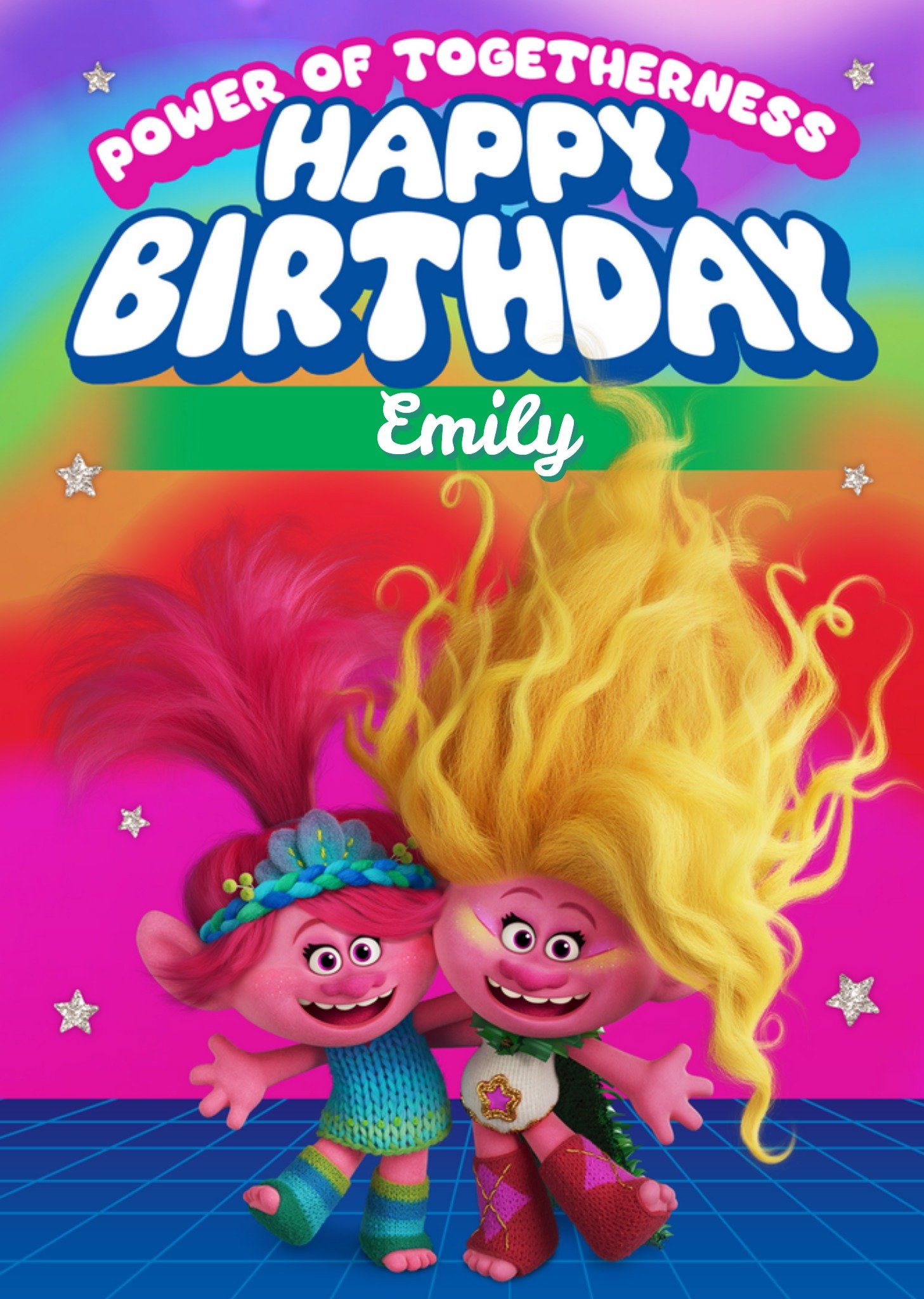Trolls Power Of Togetherness Birthday Card, Large