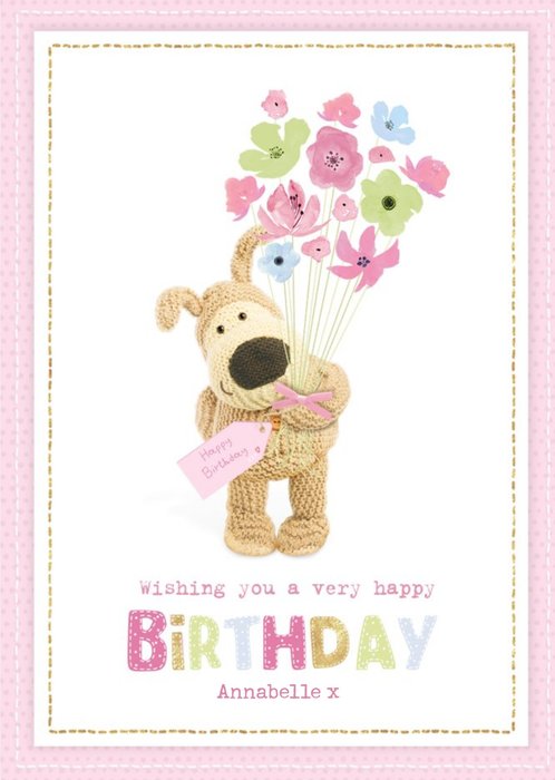 Cute Boofle Card - Wishing you a very happy birthday