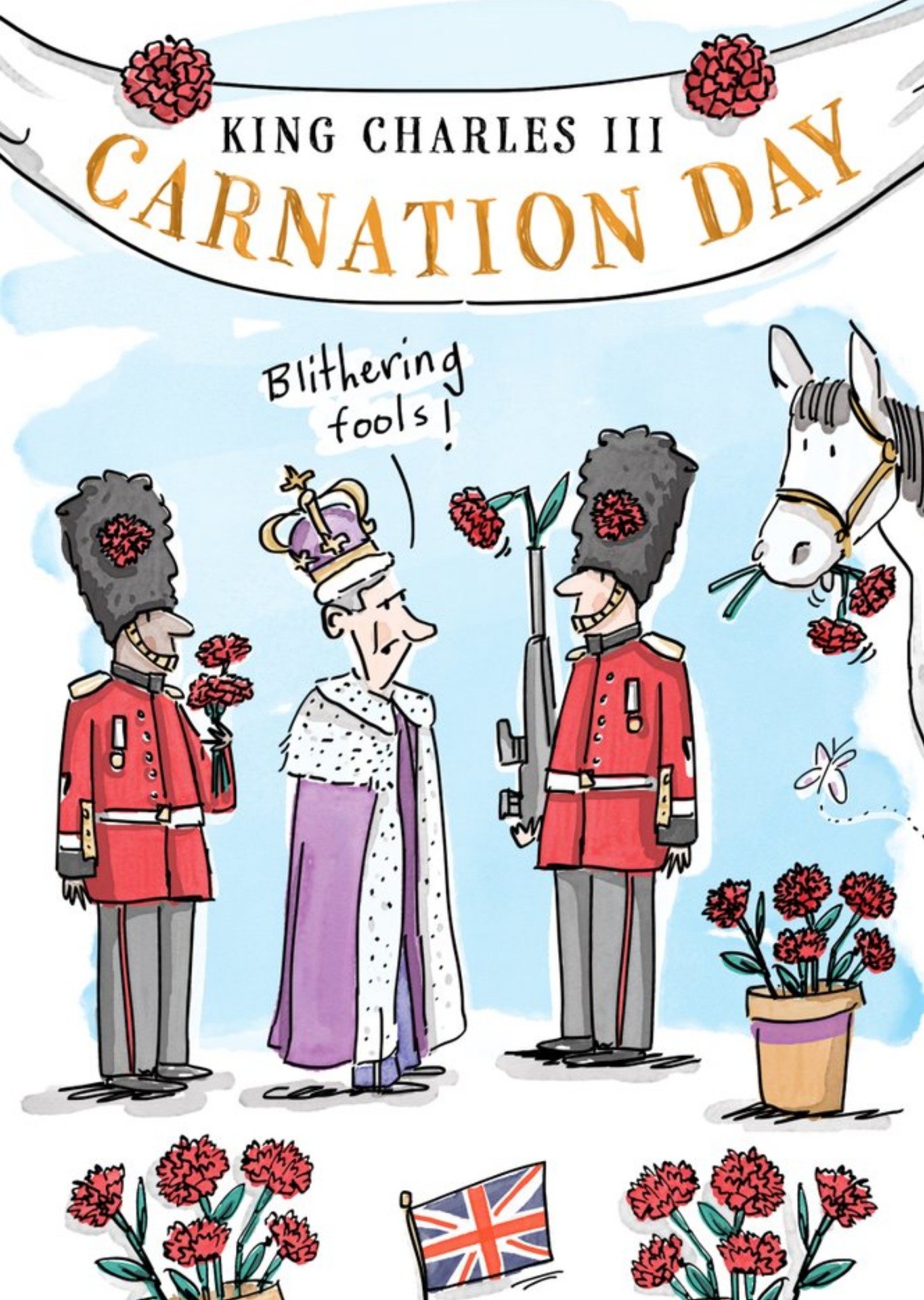 Moonpig Carnation Day Card, Large