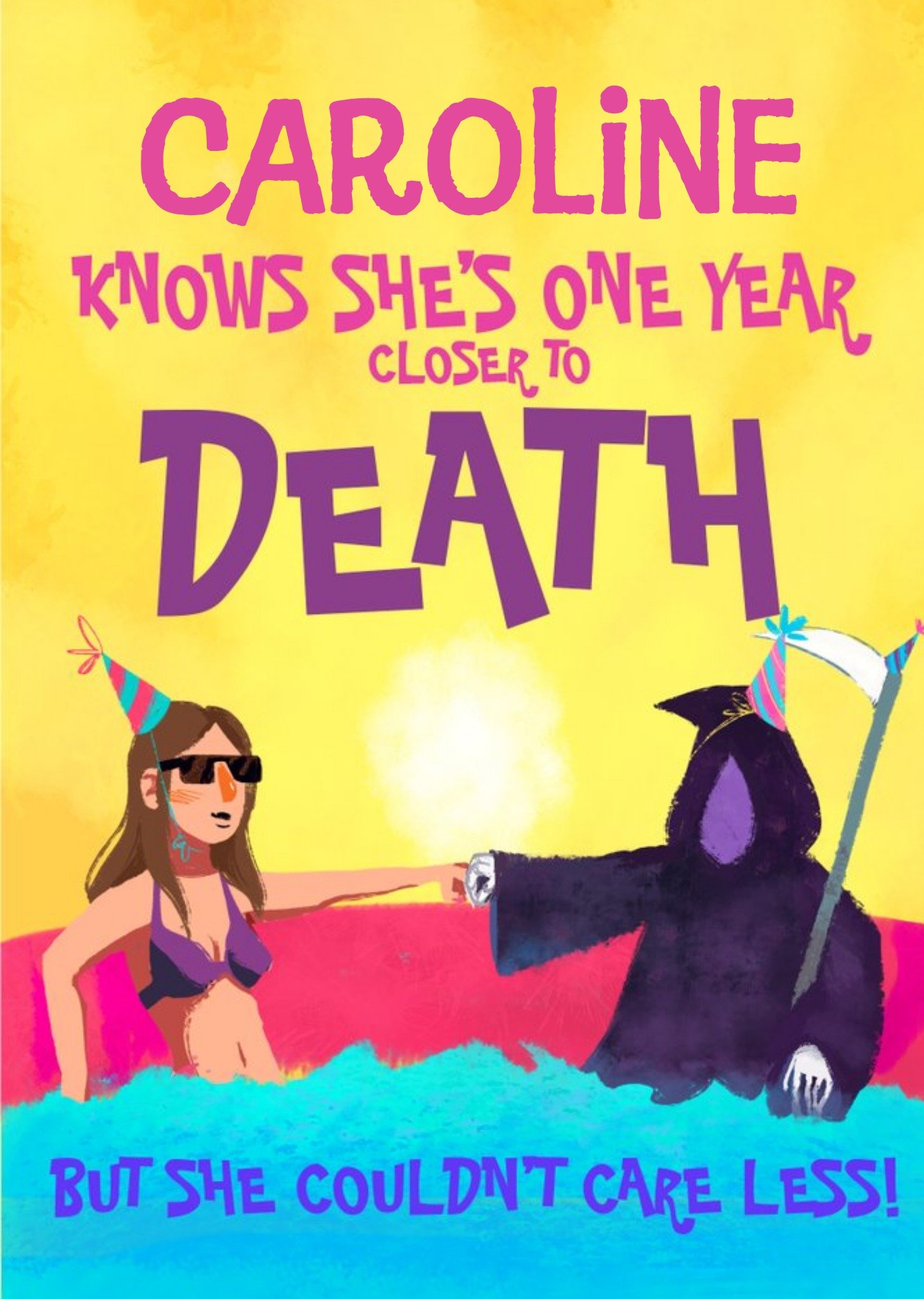 Funny Birthday Card One Year Closer To Death Ecard