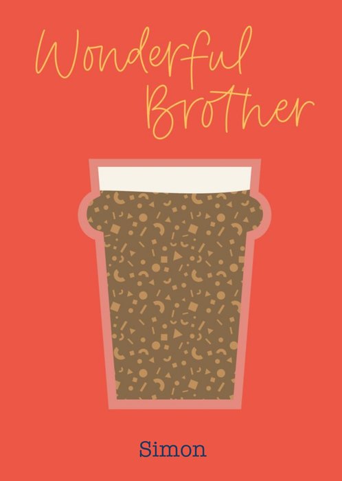 Scatterbrain Letters by Julia Beer Brother Birthday Card