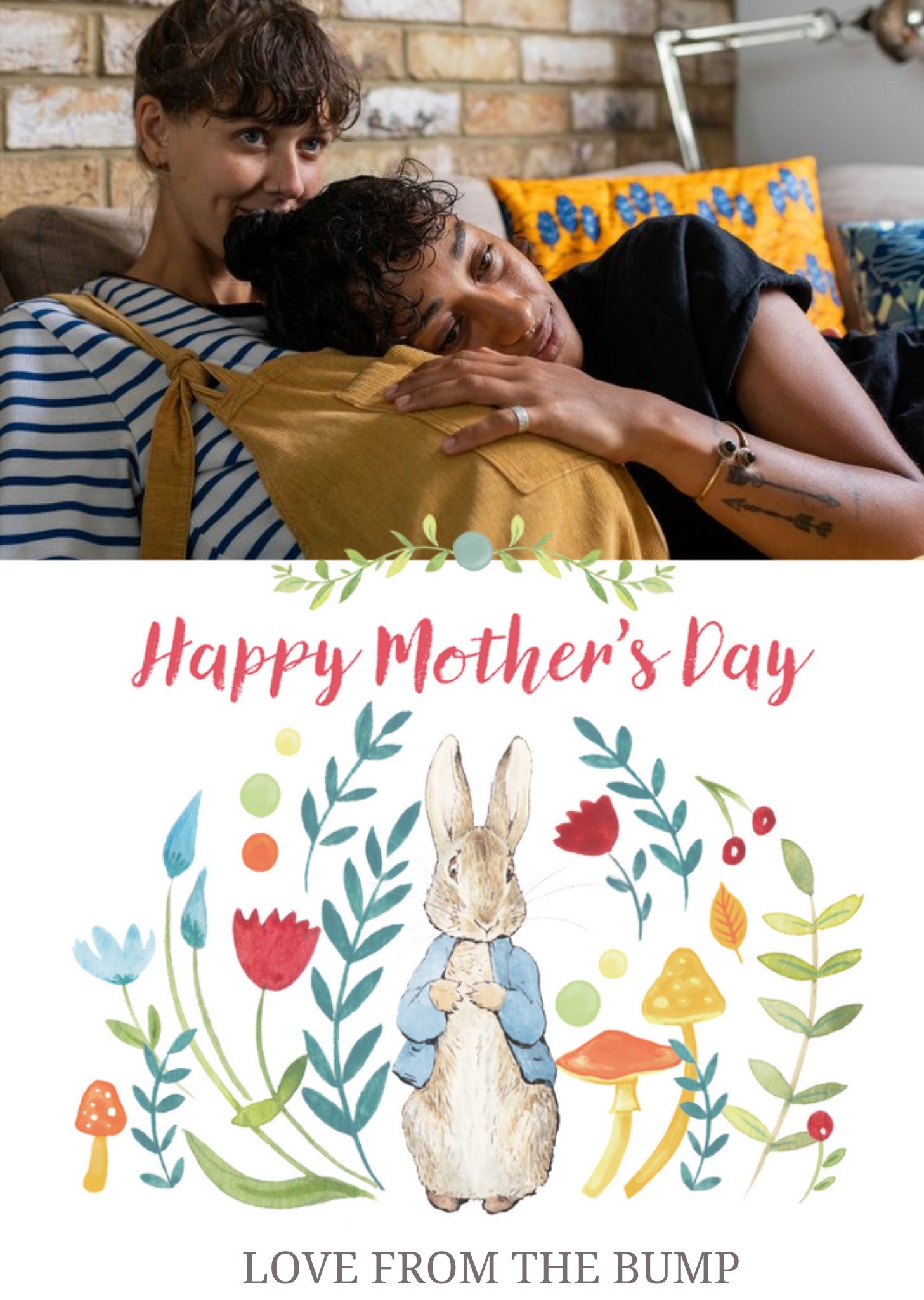 Beatrix Potter Peter Rabbit Happy Mothers Day Mum Love From The Bump Mothers Day Card Ecard