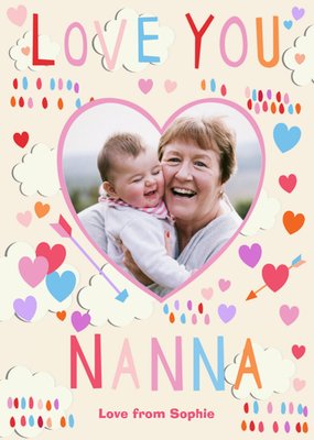 Mother's Day Card - Love you Nanna - Photo Upload