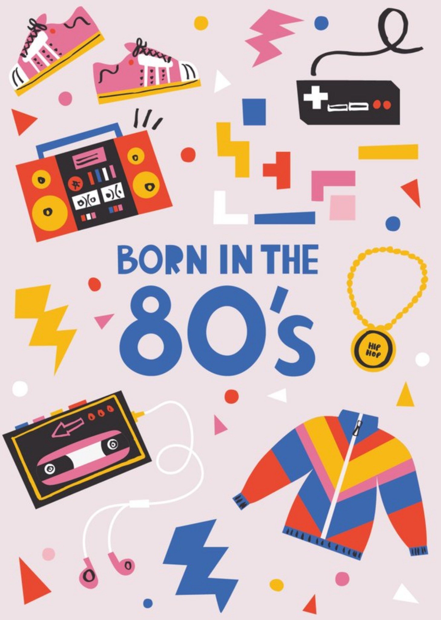 Rumble Cards Retro Born In The 80S Card Ecard