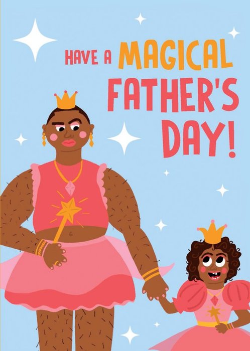 Lucy Maggie Funny Illustration Magical Father's Day Card