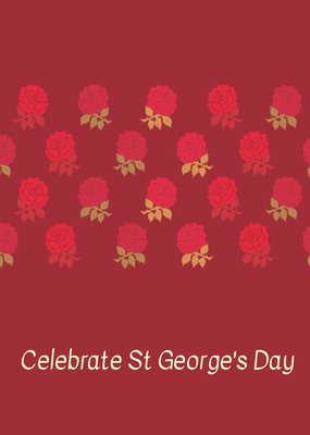 Roses Personalised St George's Day Card