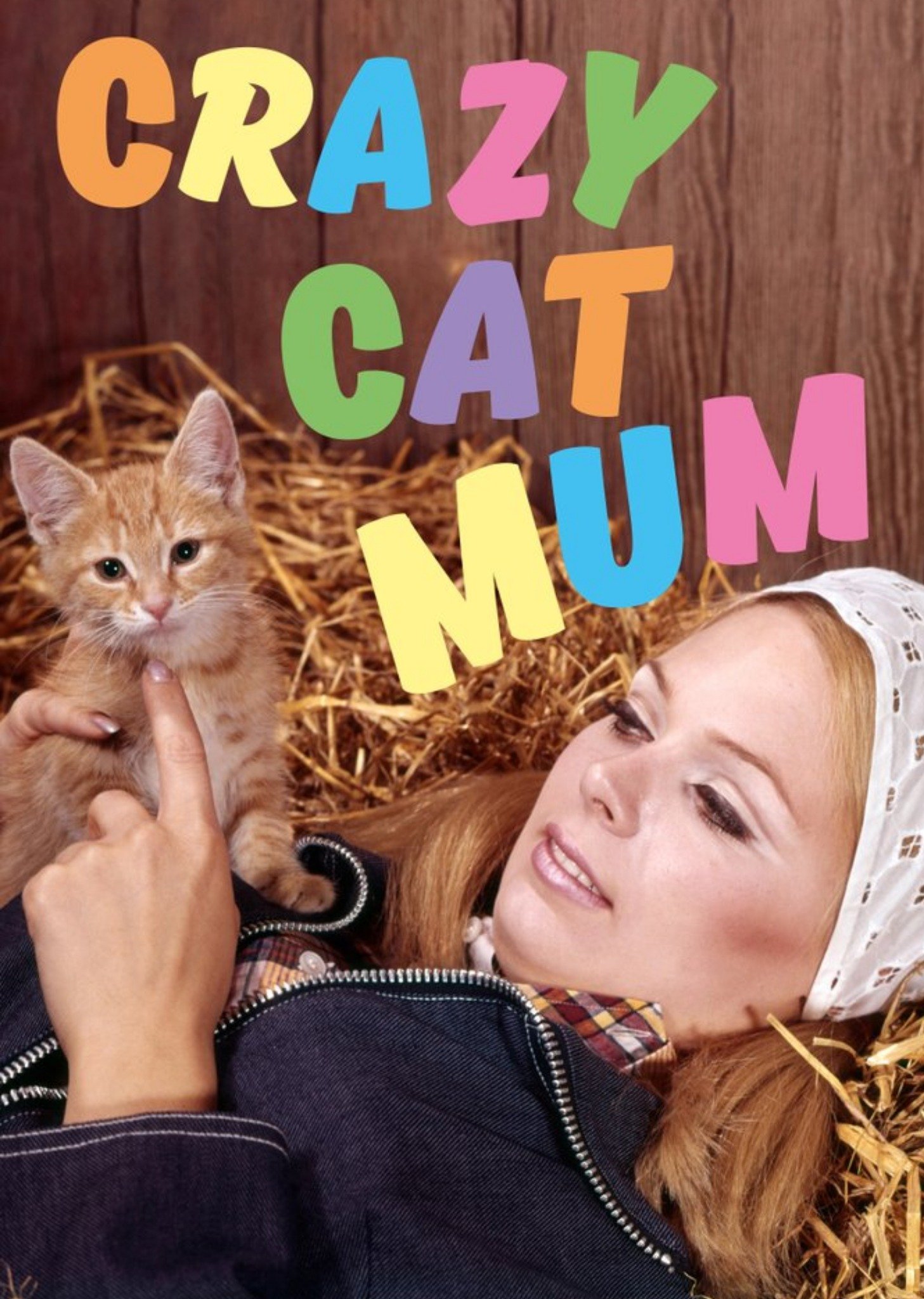 Moonpig Crazy Cat Mum Card, Large