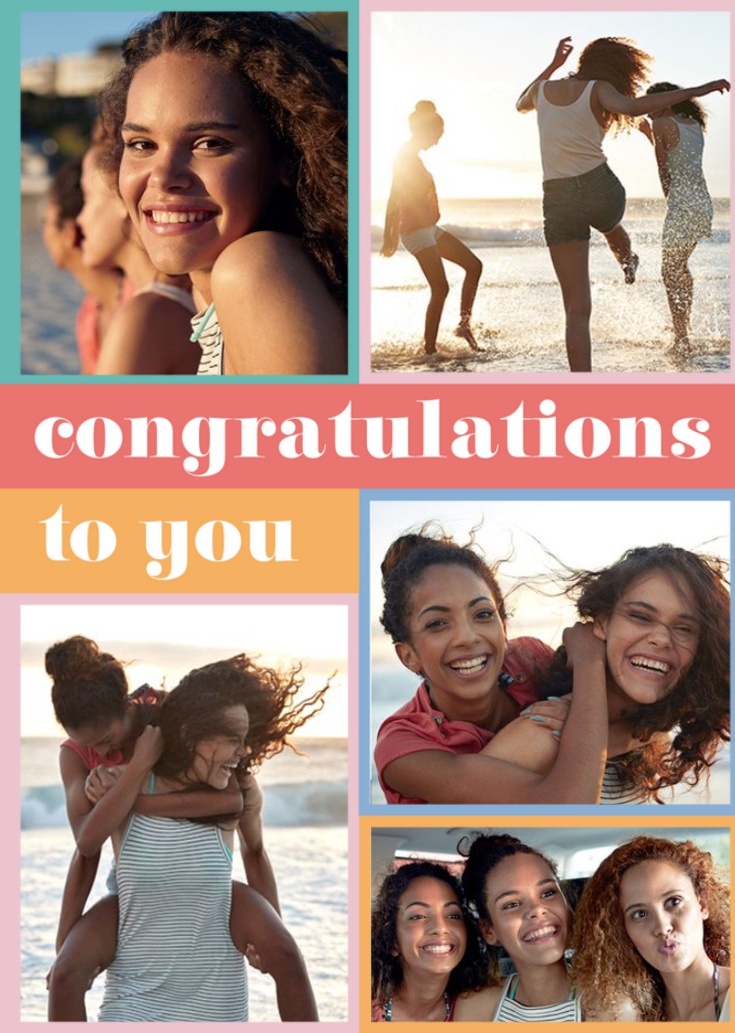 Euphoria Congratulations To You Photo Upload Card Ecard