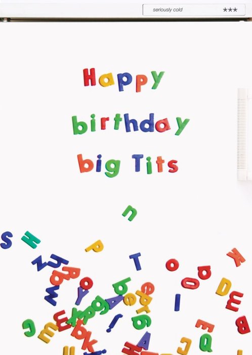 Rude Funny Happy Birthday Big Tits Card