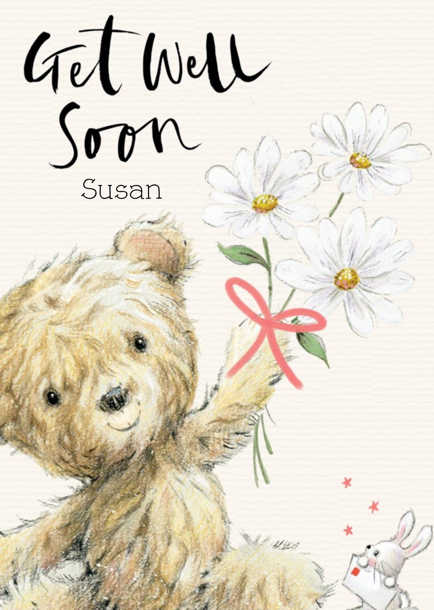 Bumble Bear Get Well Soon Card