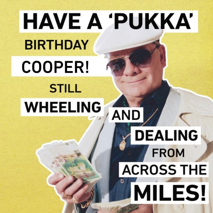 Only Fools And Horses Have A Pukka Birthday Personalised Card