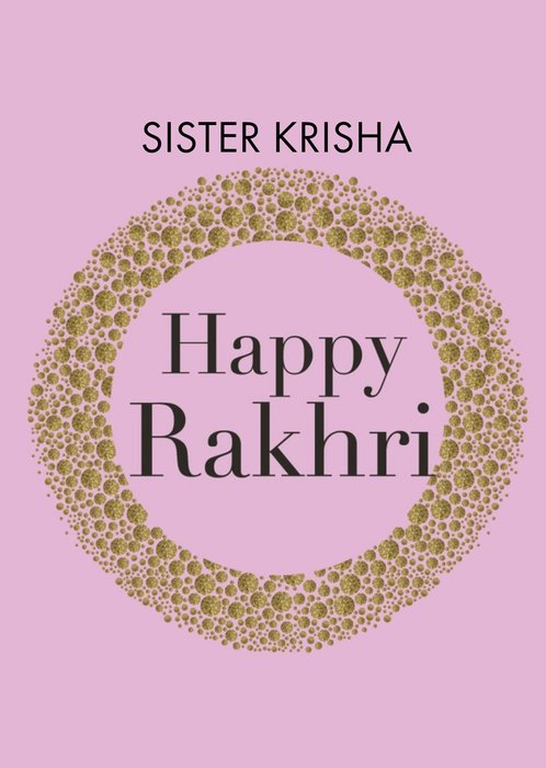 Abstract Pattern Illustration Happy Rakhri Card