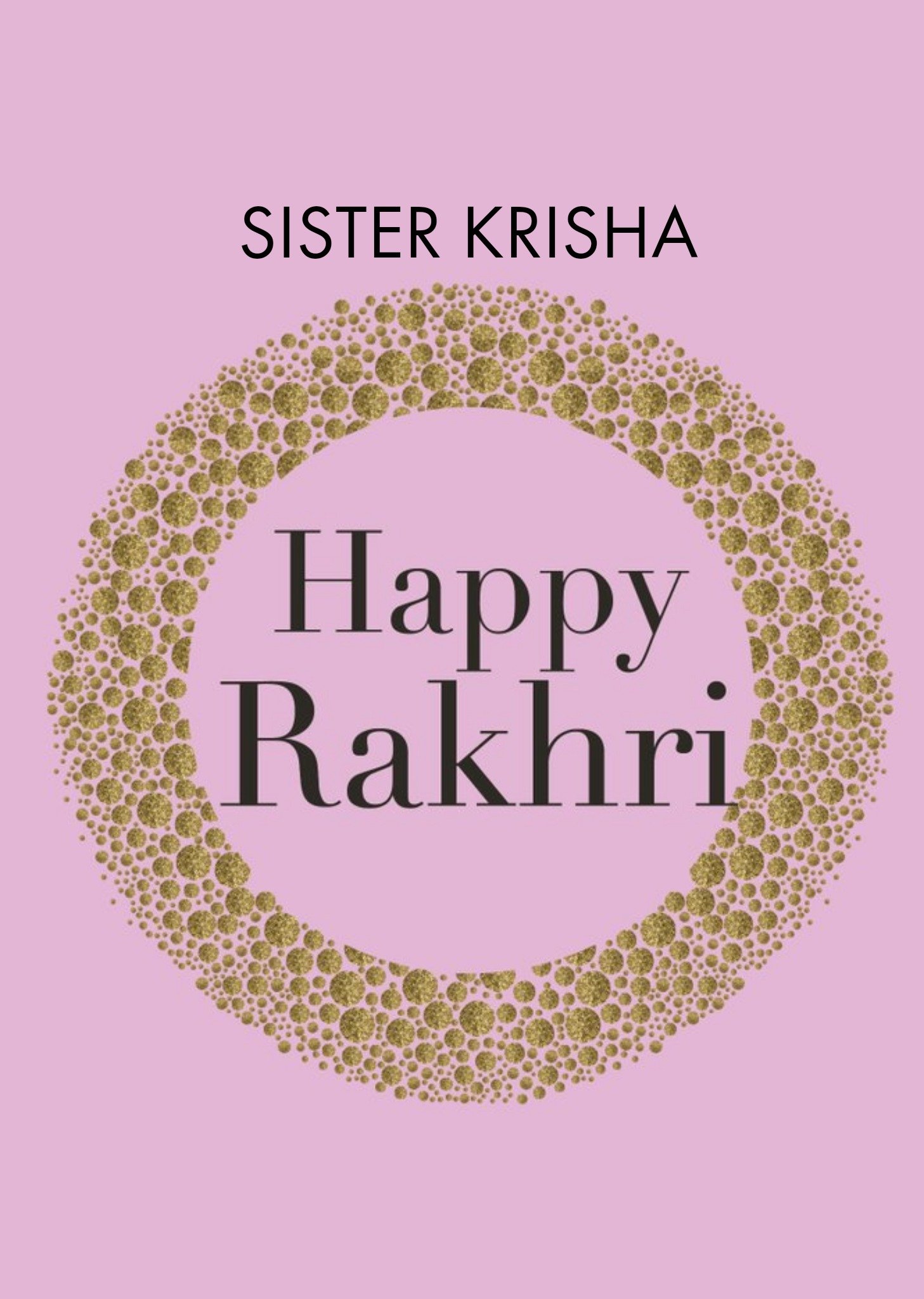 Eastern Print Studio Abstract Pattern Illustration Happy Rakhri Card Ecard