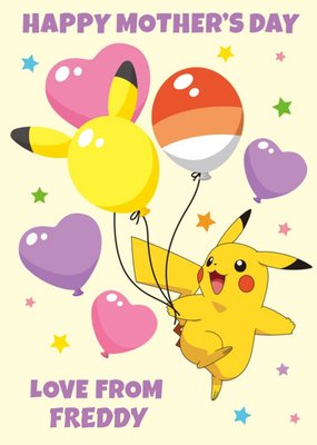 Pokemon Pikachu Happy Mother's Day Card