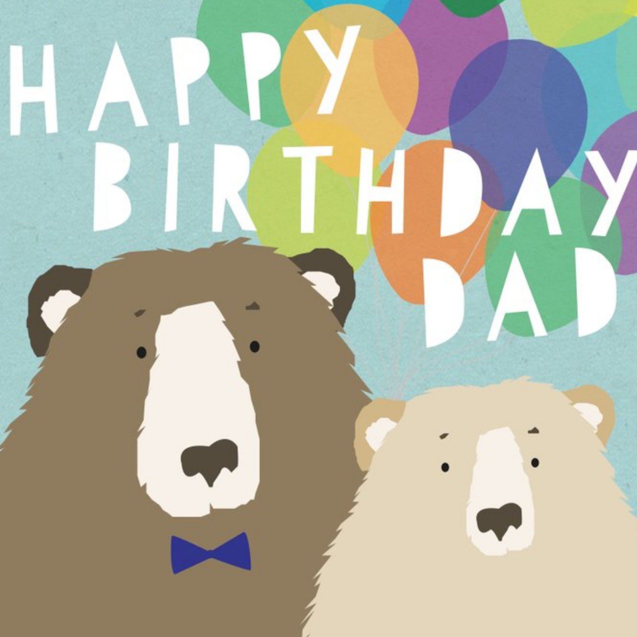 Moonpig Happy Birthday Dad - The Three Bears, Large Card