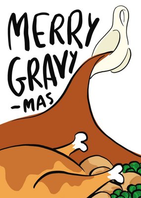 Funny Christmas Card Merry Gravy-mas