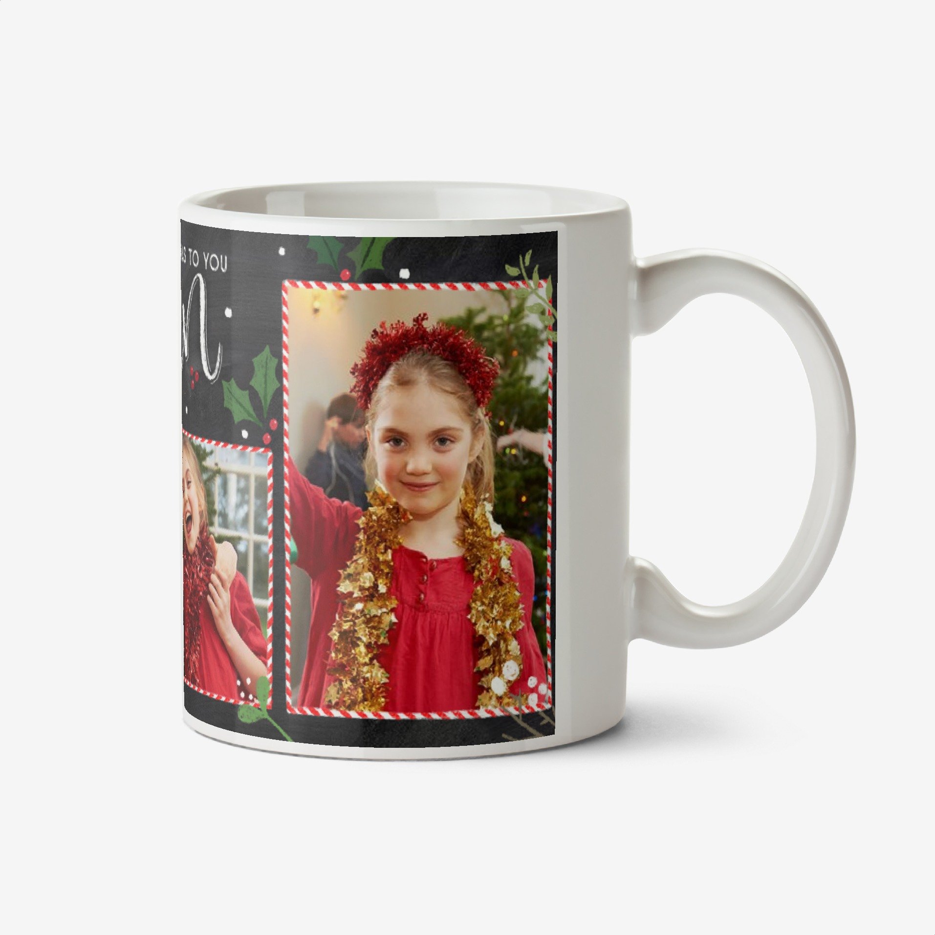 Moonpig Chalkboard Merry Christmas To You Nanny Photo Upload Mug Ceramic Mug