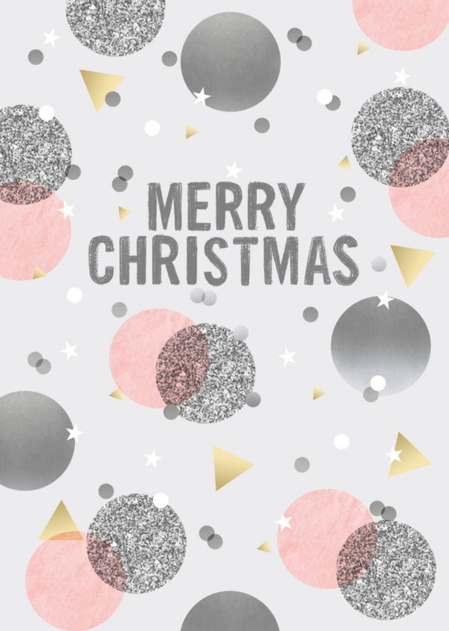 Confetti Background Christmas Card Ecard