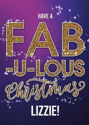 Fab-U-Lous Personalised Christmas Card