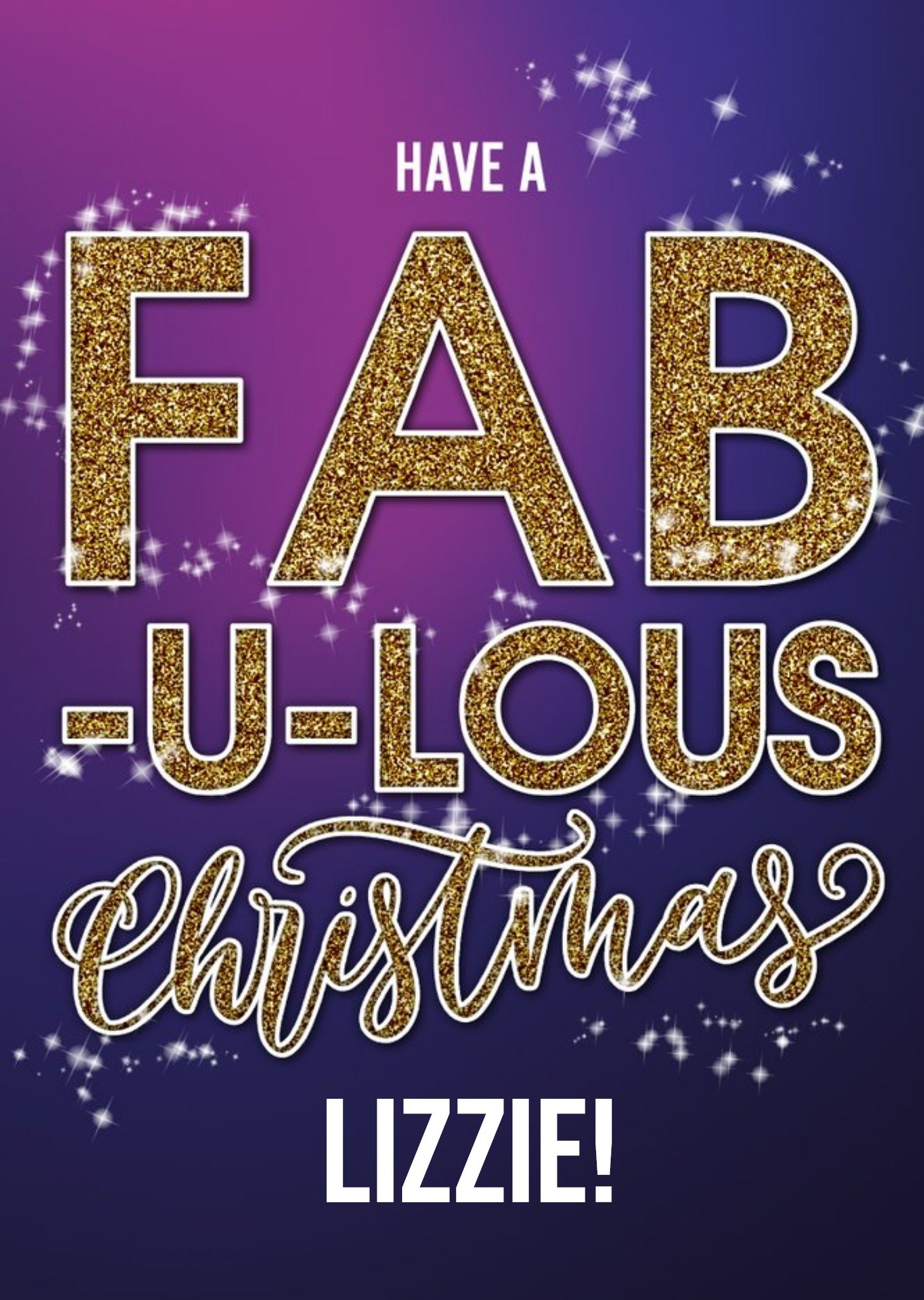 Strictly Come Dancing Fab-U-Lous Personalised Christmas Card Ecard