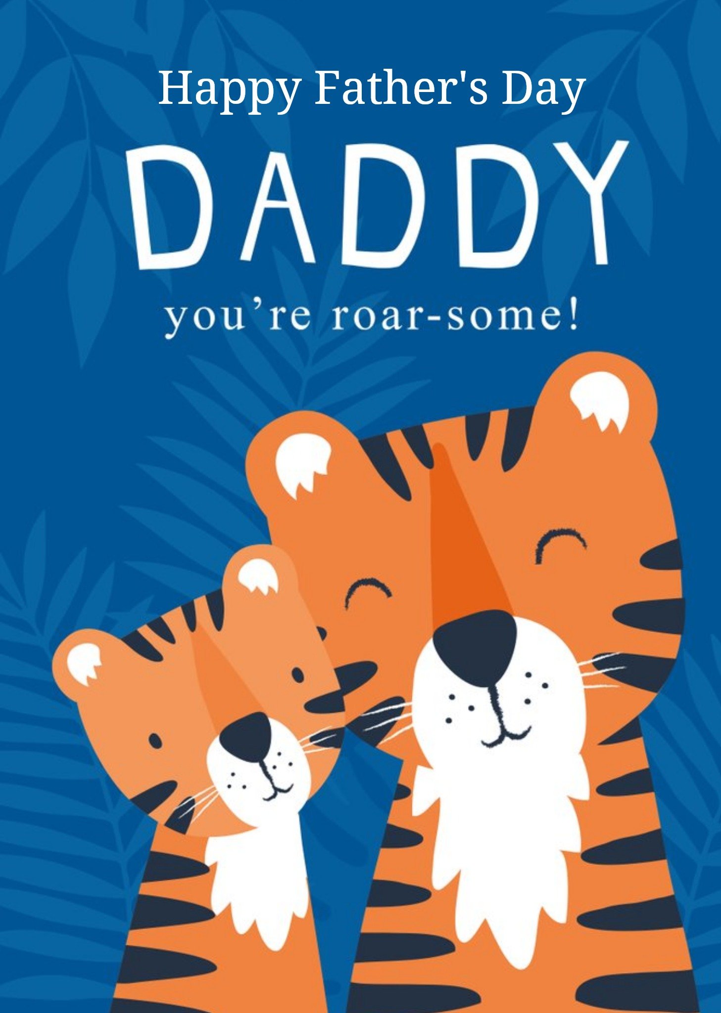 Klara Hawkins Tiger Illustration Roar-Some Father's Day Card