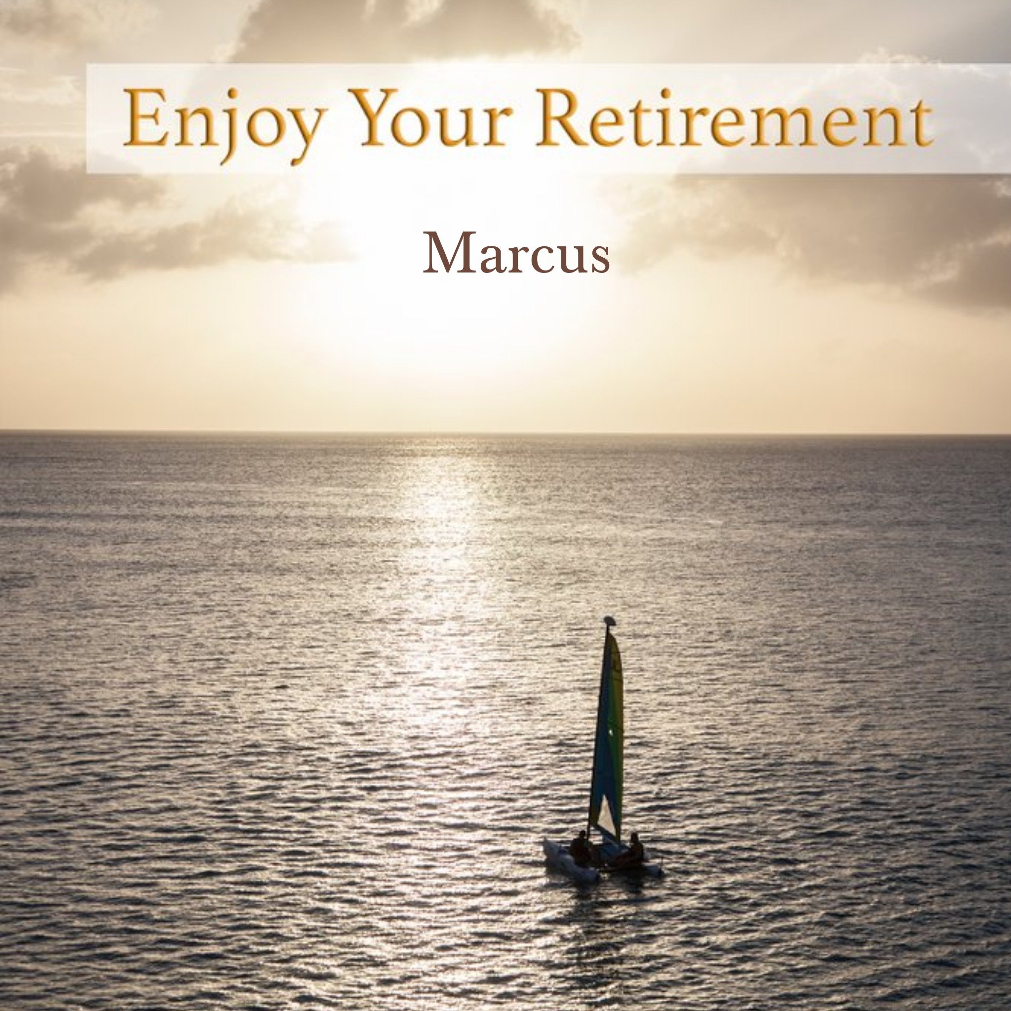 Alex Sharp Photography Sailing Personalised Retirement Card, Square