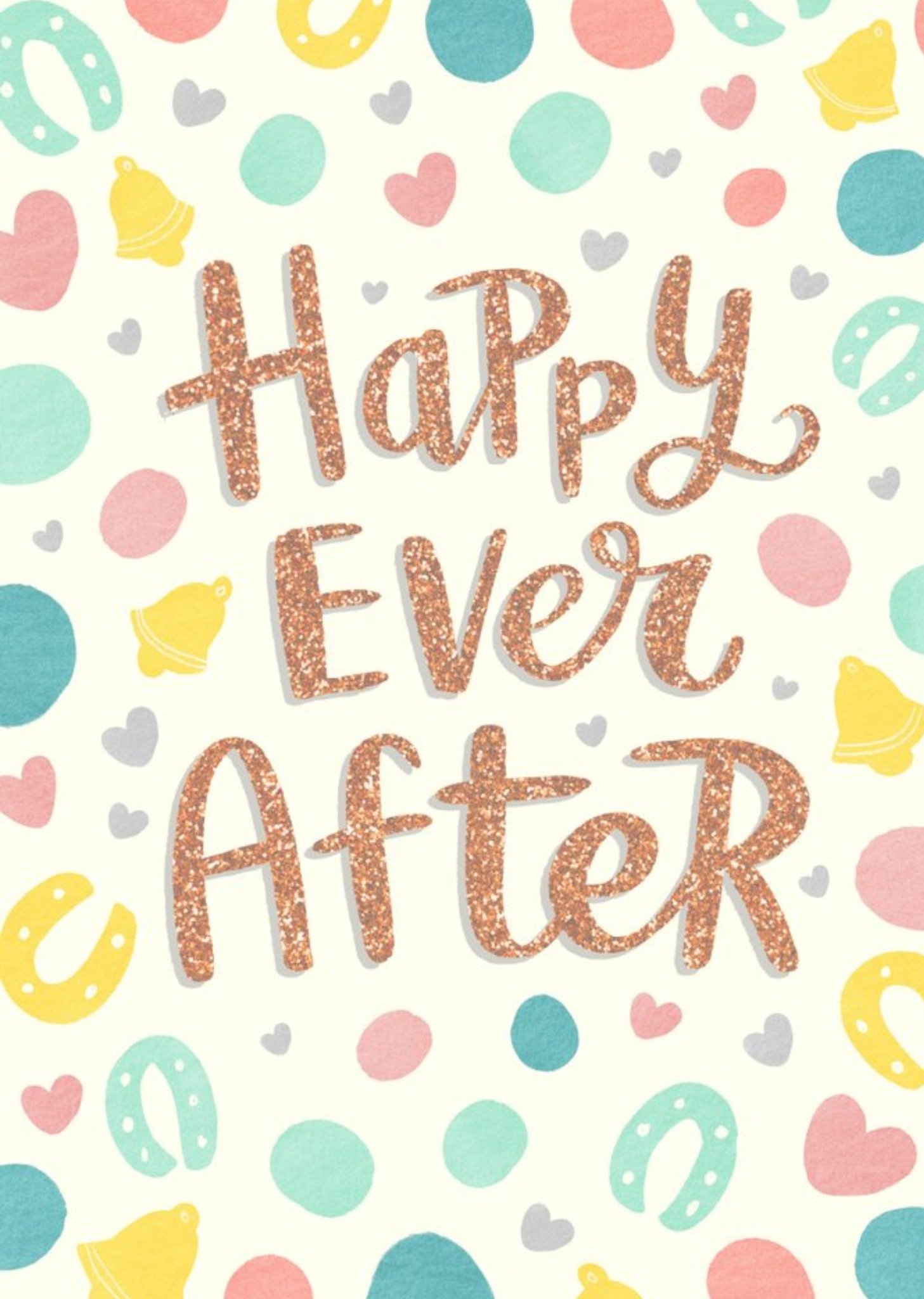 Dalia Clark Design Illustrated Wedding Happy Ever After Card Ecard