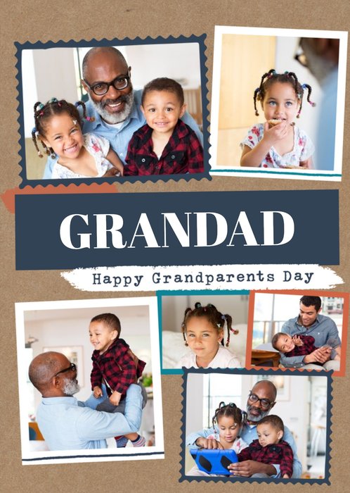 Modern Photo Upload Collage Grandparents day design