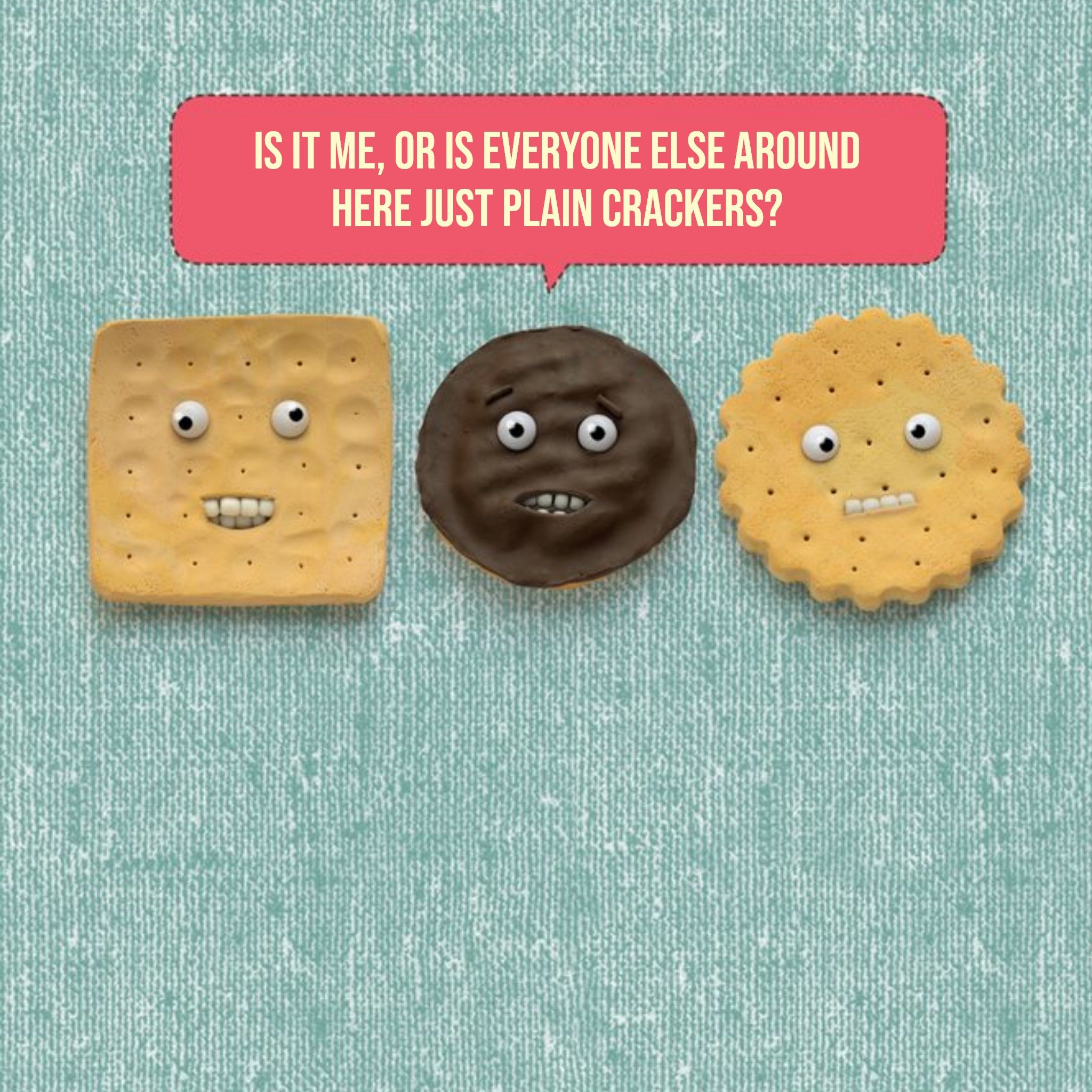 Moonpig Just Plain Crackers Funny Pun Personalised Happy Birthday Card, Large